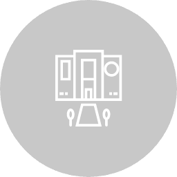 公的な建物のアイコン